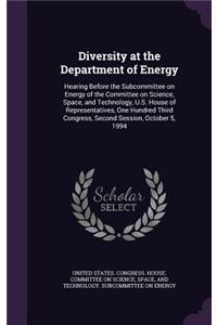 Diversity at the Department of Energy