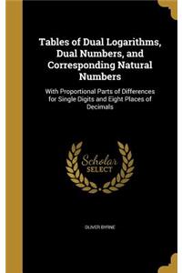 Tables of Dual Logarithms, Dual Numbers, and Corresponding Natural Numbers