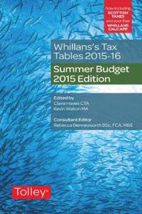 Whillans's Tax Tables 2015-16