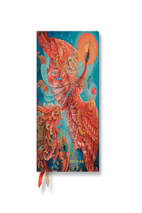 Paperblanks 2024 Firebird Birds of Happiness 18-Month Mini Horiztonal Elastic Band Closure 208 Pg 80 GSM