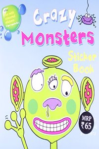 Crazy Monsters Faces Stickers