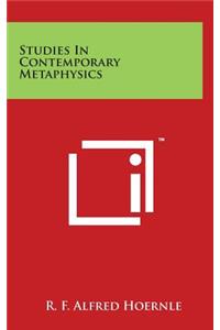 Studies In Contemporary Metaphysics