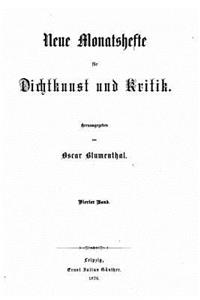 Neue Monatshefte für Dichtkunst und Kritik