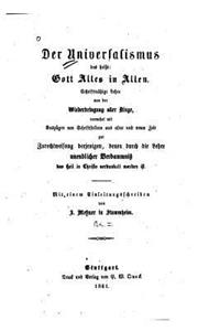 Universalismus, Das Heist Gott Alles in Allen Schriftmässige Lehre von der Wiederbringung
