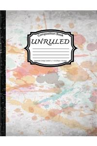 Unruled Composition Book