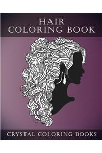 Hair Coloring Book For Adults
