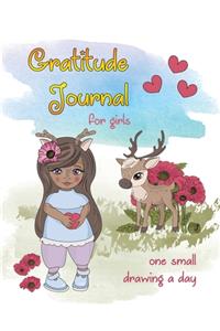 Gratitude Journal for Girls with One Small Drawing a Day