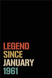 Legend Since January 1961