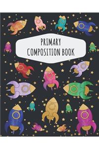 Space Rocket Primary Composition Book