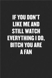 If You Don't Like Me and Still Watch Everything I Do, Bitch You Are a Fan