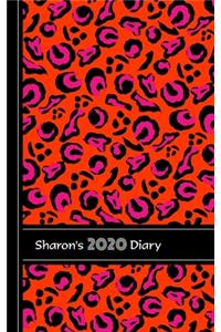 Sharon Personalized Leopard Skin Print Orange Pink Design