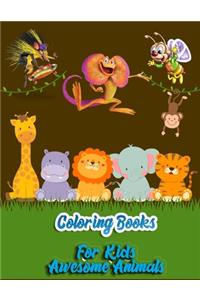 Coloring Books For Kids Awesome Animals