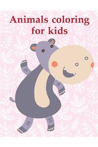 Animals coloring for kids