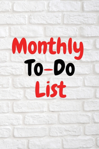 Monthly To-Do List