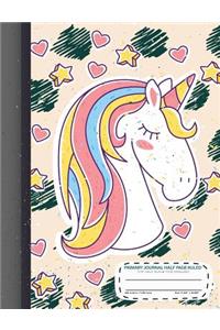 primary journal half page ruled Top Half Blank For Drawing