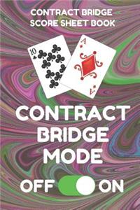Contract Bridge Score Sheet Book
