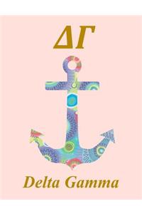 Delta Gamma: Blank Notebook / Sketch / Drawing Book - 8.5 X 11 Paper - Unlined Notebook / Journal - 100 Pages