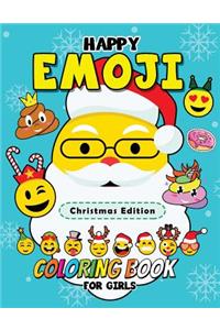 Happy Emoji Coloring Book for Girls