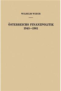 A-Sterreichs Finanzpolitik 1945-1961