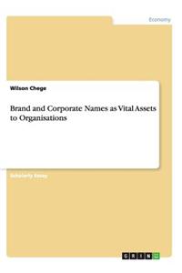 Brand and Corporate Names as Vital Assets to Organisations