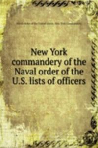 New York commandery of the Naval order of the United States
