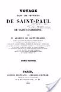 Voyage dans les provinces de Saint-Paul et de Sainte-Catherine