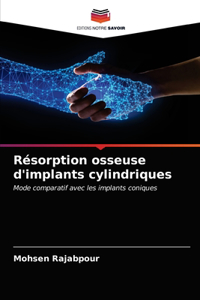 Résorption osseuse d'implants cylindriques