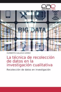 técnica de recolección de datos en la investigación cualitativa