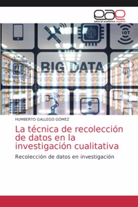 técnica de recolección de datos en la investigación cualitativa