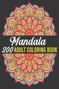 200 Mandala Adult Coloring Book