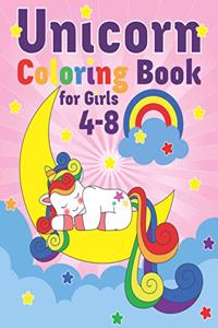 Unicorn Coloring Book for Girls 4-8