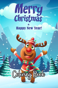 MERRY CHRISTMAS & Happy New Year Coloring Book