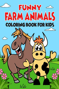 Funny Farm Animals Coloring Book