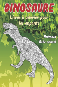 Livres à colorier pour les enfants - Bébé animal - Animaux - Dinosaure