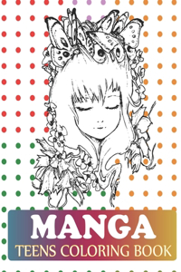 Manga Teens Coloring Book