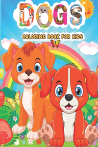 Cute Dogs Coloring Book for Kids Ages 4-8