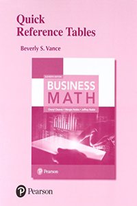 Quick Reference Tables for Business Math