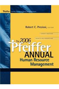 The Pfeiffer Annual: Human Resource Management [With CD-ROM]