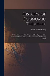 History of Economic Thought