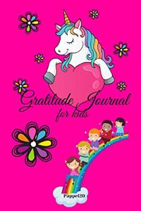 Gratitude Journal For kids ages 6-10 Years Unicorn Theme 124 pages 6x9