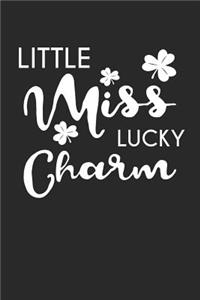 St. Patrick's Day Notebook - Kids St. Patrick's Day Gift Girls Little Miss Lucky Charm - St. Patrick's Day Journal