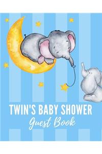 Twins Baby Shower Guest Book