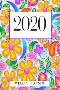 2020 Weekly Planner: Year at a Glance Dated Calendar with To-Do List