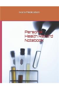 Personal Health Record Notebook