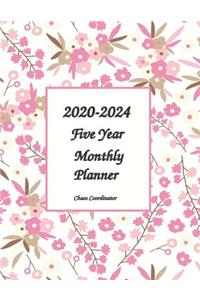 2020-2024 Chaos Coordinator Monthly Planner 8x11