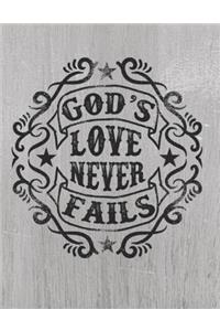 God's love never fails