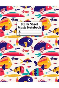 Blank Sheet Music Notebook