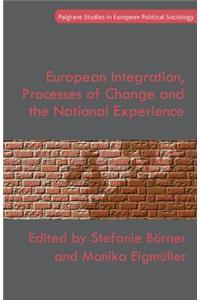 European Integration, Processes of Change and the National Experience