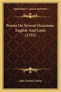 Poems on Several Occasions, English and Latin (1755)