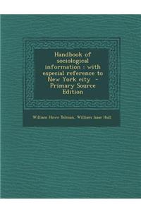 Handbook of Sociological Information
